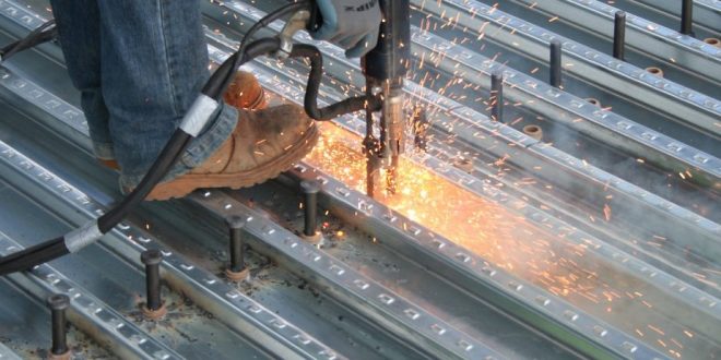 فرایند جوشکاری ( welding ) در سقف عرشه فولادی